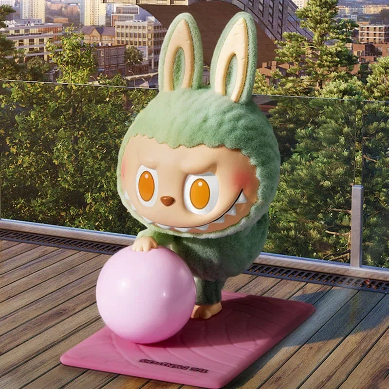 POP MART LABUBU Lazy Yoga Series Blind Box – Kawaii Anime Figure Mystery Toy Gift