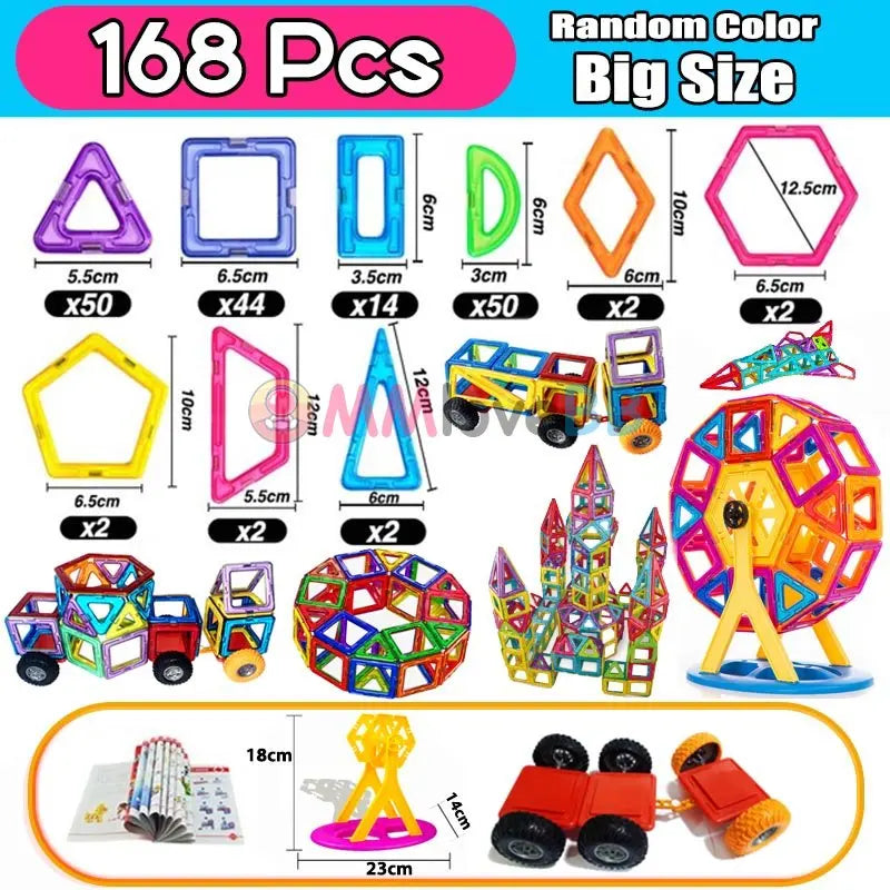 Magnetic Building Blocks Set for Kids – Large Designer Construction Toy