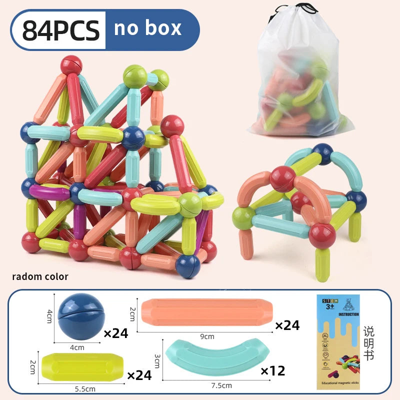 Magnetic Building Blocks Set – Montessori STEM Toys for Kids