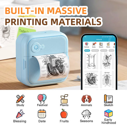 DOLEWA D8 Portable wireless Mini Printers.