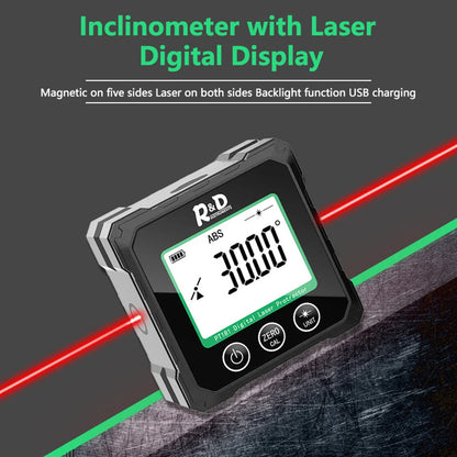 R&D PT180 PT181 Laser Angle Digital Protractor