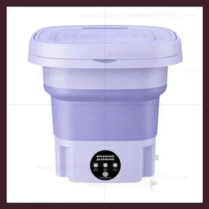 8L Portable Foldable Mini Washing Machine With Spin Dryer