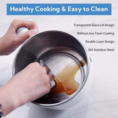 Multi-functional electric cooking pot (small household electric hot pot)