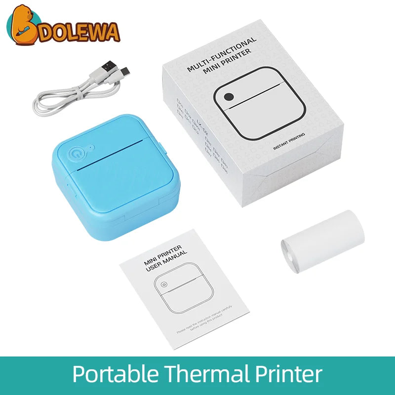 DOLEWA D8 Portable wireless Mini Printers.