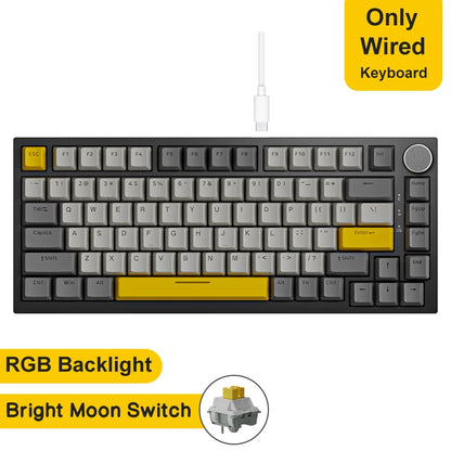 Ajazz AK820/AK820Pro  Bluetooth 5.1/Wireless/C-Wired Customized Gaming  Keyboard.