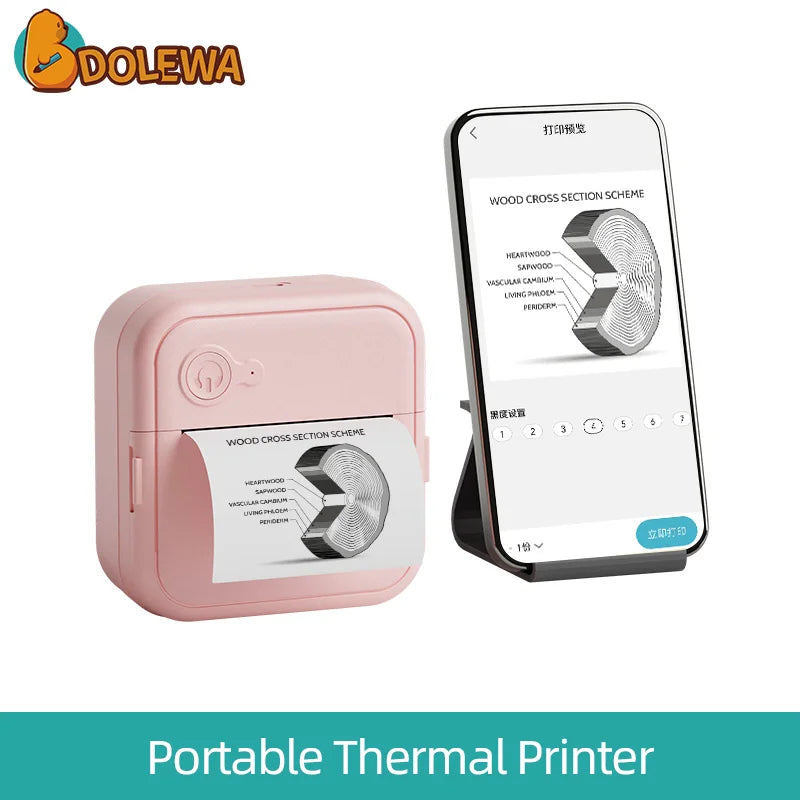 DOLEWA D8 Portable wireless Mini Printers.