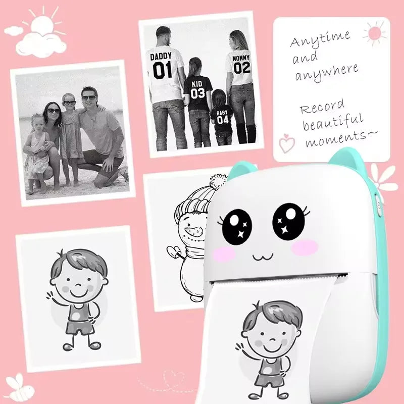 New portable wireless mini printer (Bluetooth)