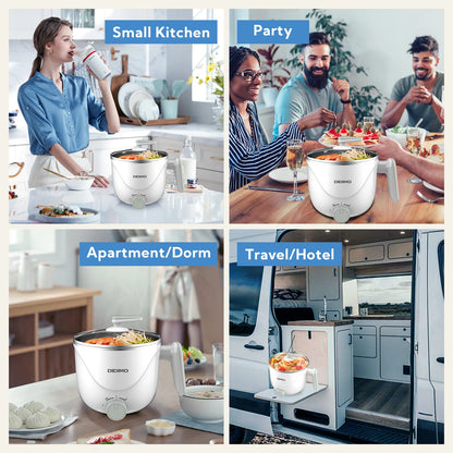 Multi-functional electric cooking pot (small household electric hot pot)