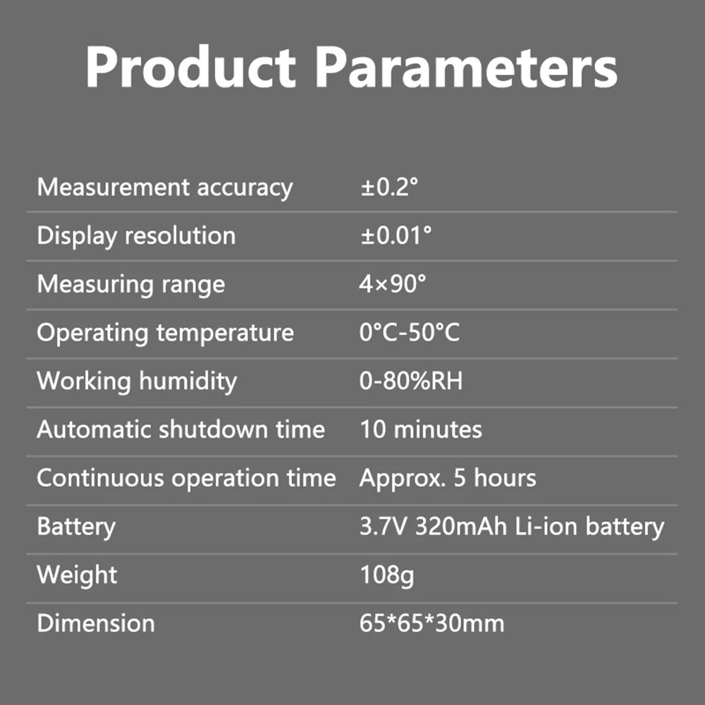 R&D PT180 PT181 Laser Angle Digital Protractor