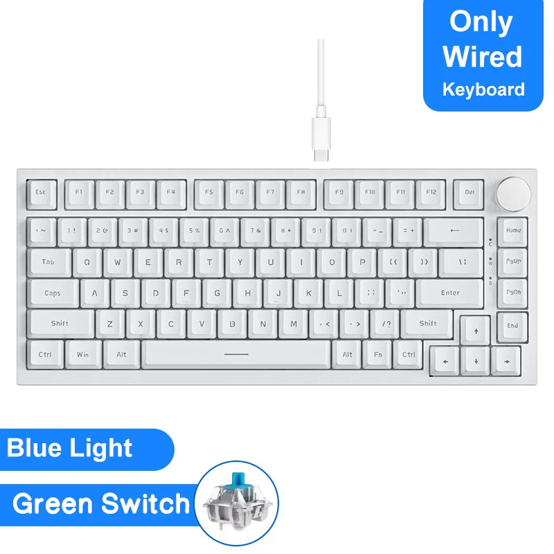 Ajazz AK820/AK820Pro  Bluetooth 5.1/Wireless/C-Wired Customized Gaming  Keyboard.