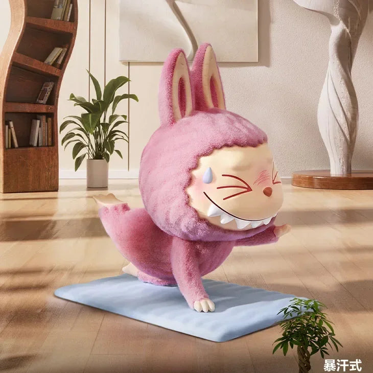 POP MART LABUBU Lazy Yoga Series Blind Box – Kawaii Anime Figure Mystery Toy Gift