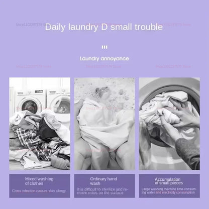 8L Portable Foldable Mini Washing Machine With Spin Dryer