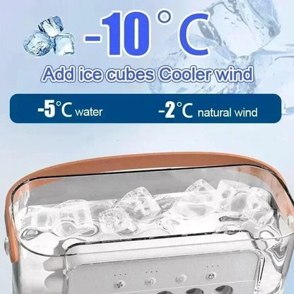 New 3 In 1 Portable Fan Air Conditioner -Mini Household Air Cooler with LED Night Light and Humidifier.