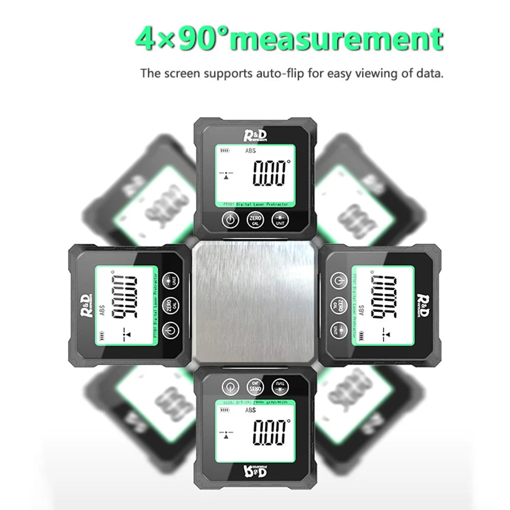 R&D PT180 PT181 Laser Angle Digital Protractor
