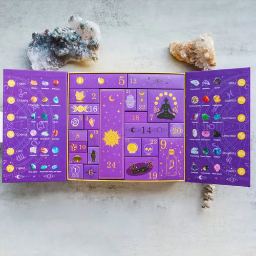 Reiki Crystal Countdown Box – 24-Day Halloween or Christmas Gift Calendar