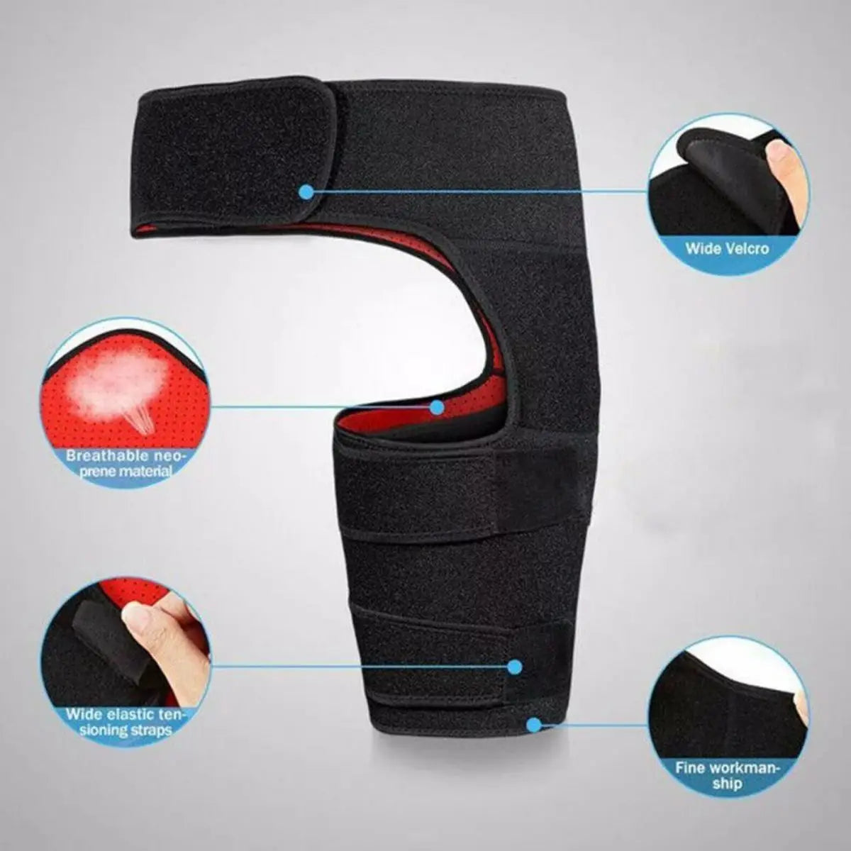 Hip Brace & Thigh Compression Sleeve